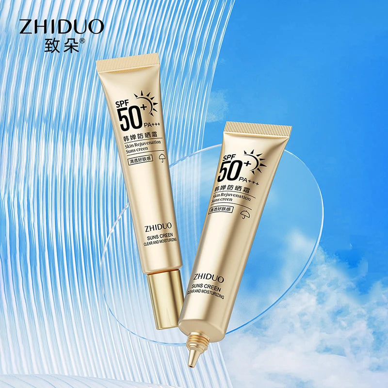 ZHIDUO Whitening Oi-control Long-Lasting Moisturizing Waterproof Spf50 Facial Body Korean Sunblock Sunscreen Cream