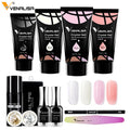 Venalisa Nail Art French Nail Acrylic 30g Poly Gel Kit With slip Solution Nail File Tips Brush Decoration Set