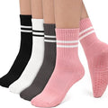 Yoga Pilates Sports Non-slip Striped Pilates Exercise and Fitness Socks Grip Socks Non Skid Yoga Socks With Grips for Women