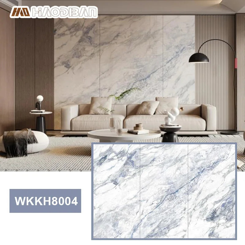 Modern Fireproof Carbon Wall Panel with High Gloss PET Series Marble Bamboo Charcoal Finish Graphic Design Solutions in Foshan
