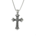 Hot New Vintage Punk Religion Gothic Christ Crucifix Cross Jesus Hiphop Pendant Necklace Stainless Steel Men's Gift Accessory