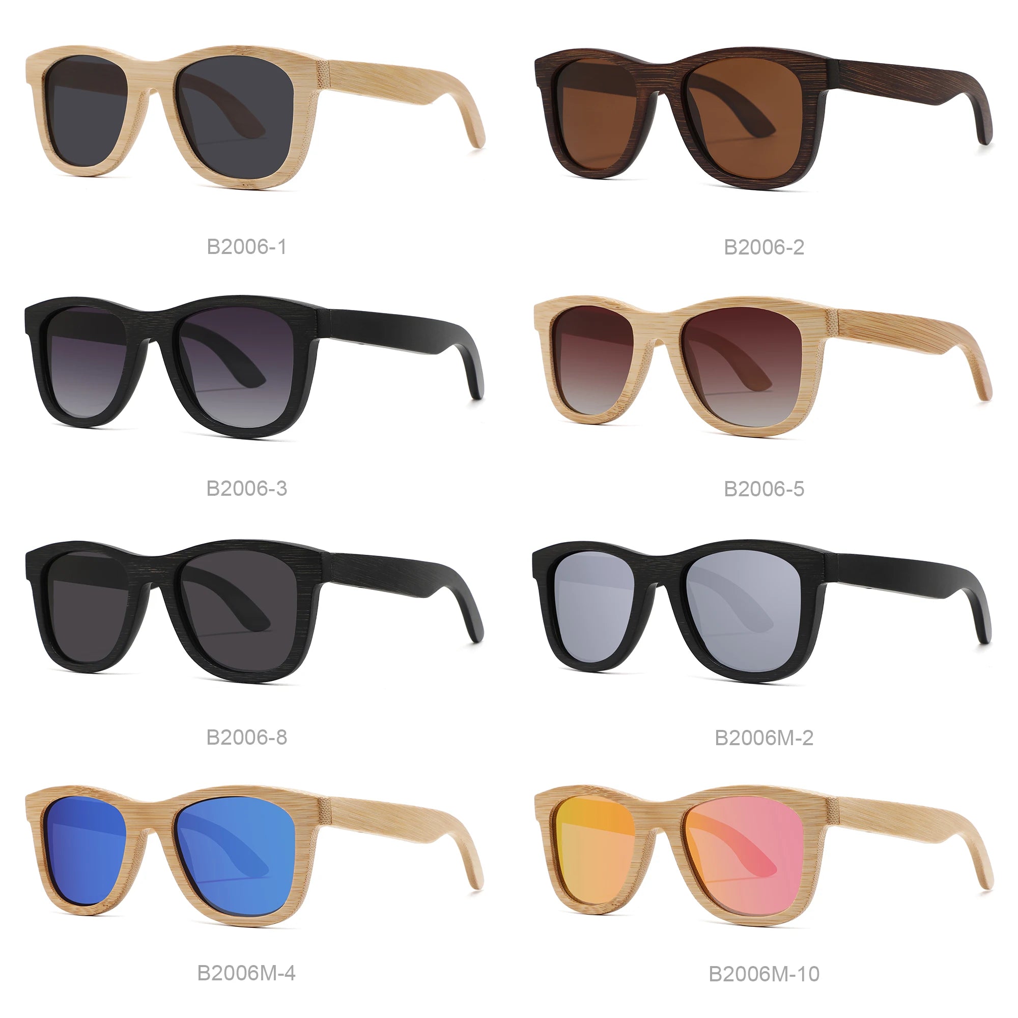 2023 Trending Cheap Promotional Men Sun Glasses Engraved Custom logo Bamboo Sunglasses Polarized
