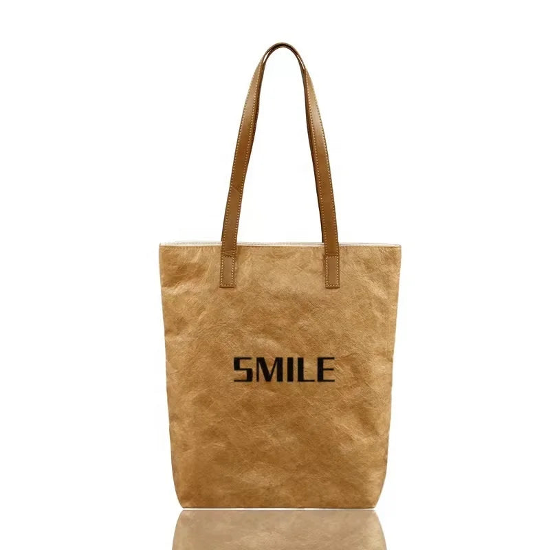 New Concept Trendy Brand Tyvek Paper Tote Bag Waterproof Casual Shopping Bag