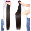 Wholesale Mink Brazilian Straight Hair Weaving Bundles 30 32 34 36 Inch 100% Cuticle Aligned Human Hair Extension Double Weft MegaBDM