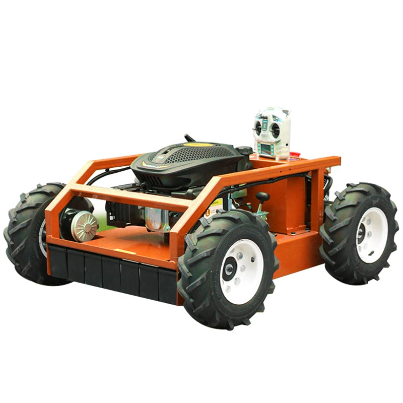 Manufacturer Direct Electric Remote Control Crawler Lawn Mower Robot in the Parks