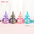 Cartoon Creative Gourd Cup Cute and Fresh Straw Cup Children's Sports Portable Plastic Water Bottle with Straw1727