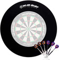 Win.max Lightweight Steel Tip Safety Dart Board Backboards EVA Reversible Dartboard Surround Protector with 6 Darts