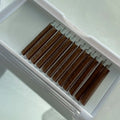 Brown Faux Mink Eyelash Extension Tray Cashmere 0.05 0.07 Individual Lashes 0.15 CC Curl Brown Volume Lash Extensions