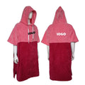 Quick Dry Bespoke Ocean Surf Beach Women Velvet Cotton Microfiber Changing Hooded Towel Poncho Robe