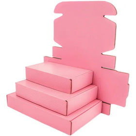 Wholesale Rigid Paper Boxes Hot pink Mailing Box for Kids Clothes Oem Shipping Boxes