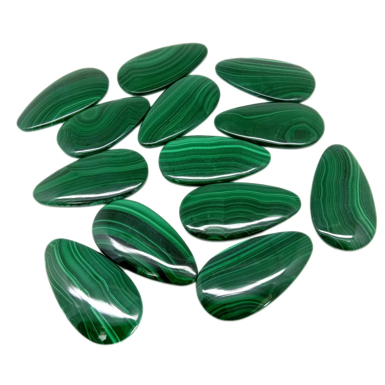 Natural Malachite Cabochon Lots Loose Malachite Cabochon Gemstone Wholesale Malachite Gemstone