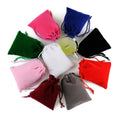 Ready Ship 13X18cm Custom Logo Velvet Pouch Bag Breathable Reusable Drawstring Design Jewelry Watch Storage Polyester Fabric