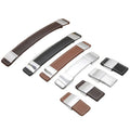 2023 Hot Sale Leather Pulls Handle Furniture Cabinet Door Handle Zinc Alloy Screw Knobs Leather Handles