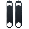 Custom Bottle Opener Engraved Laser Logo Black Bar Blade Flat Beer  Stainless Steel Sublimation Blank Beer Bottle Opener
