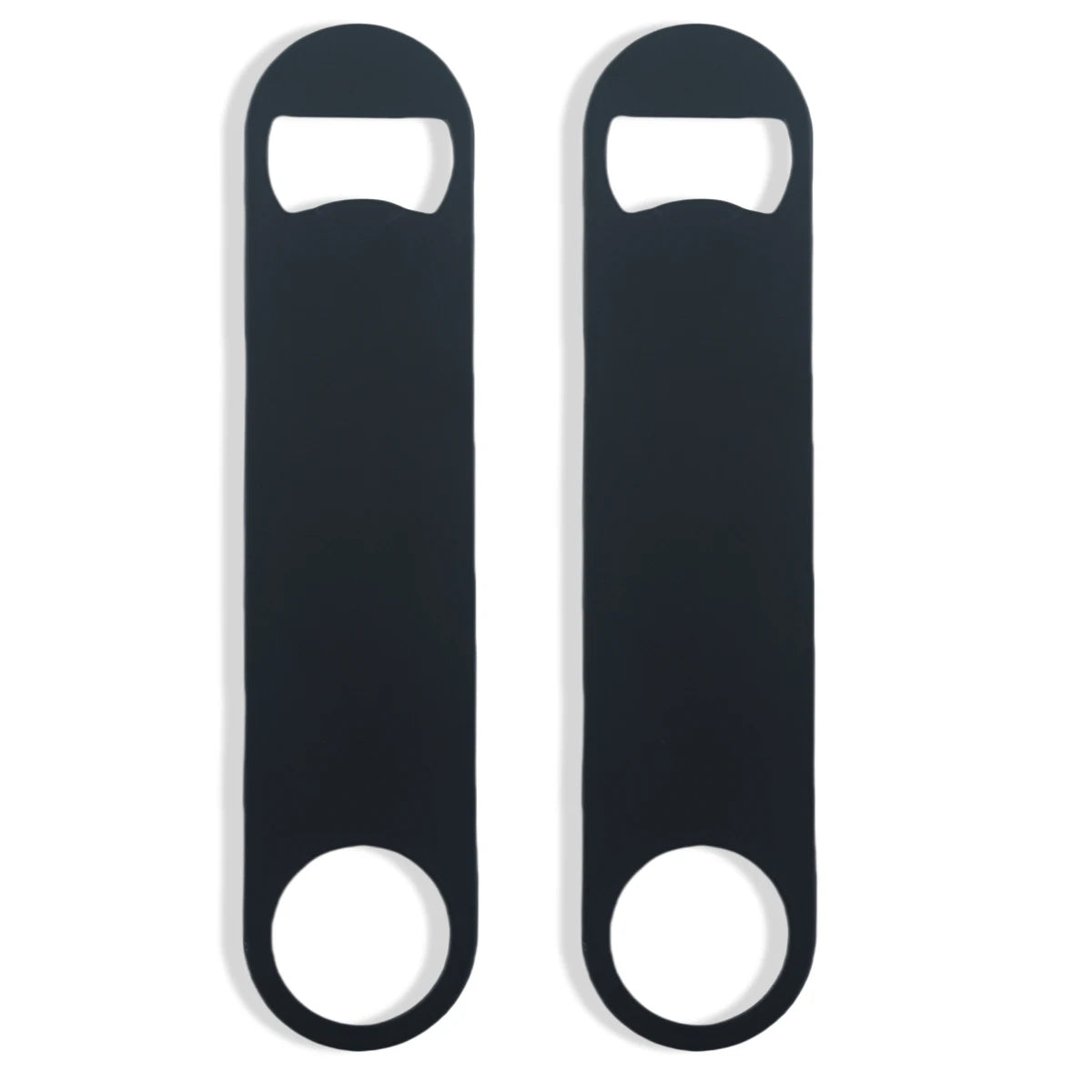 Custom Bottle Opener Engraved Laser Logo Black Bar Blade Flat Beer  Stainless Steel Sublimation Blank Beer Bottle Opener
