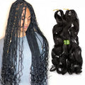 R150g Display Loose Body Wave Pony Style Spiral Curl Crochet Braid French Curls High Temperature Fiber Machine Double Weft Hair