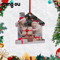 Personalization DIY Christmas Tree Decoration Holiday Tags Sublimation Blank MDF Xmas Ornament