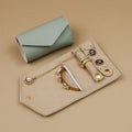 PUPPYSEW 18*10cm PU Leather Microfiber Jewelry Organizer With Logo Travel Organizer Roll Jewelry Bag for Necklace RingEarrings