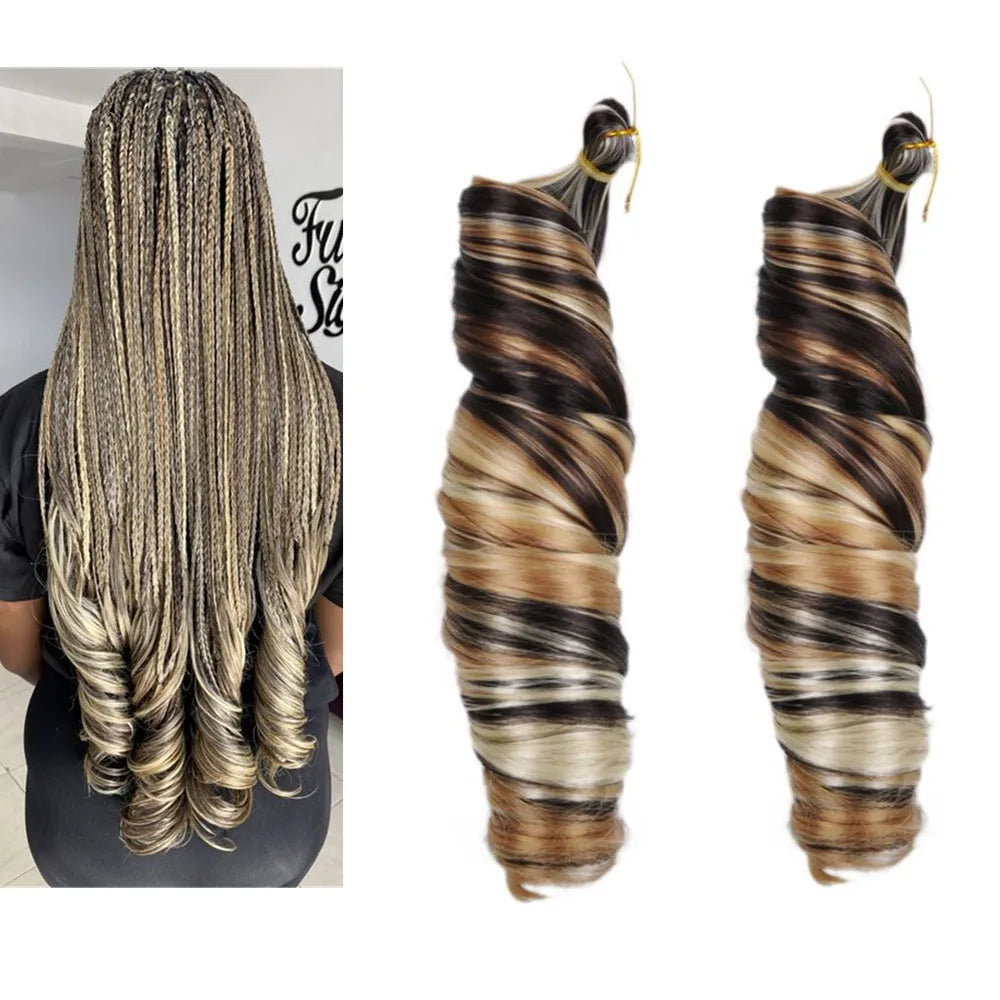 For Wave Hair-PDH1 14-24 Inches 150g Synthetic Silky Pony Curl Crochet Braids Extensions Machine Double Weft High