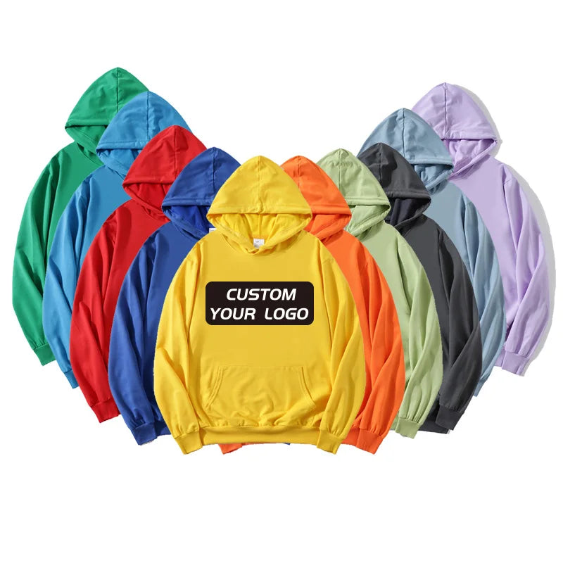 Hoodie French Terry Pullover Hoodie Streetwear Tracksuits Sweatshirts Entials Hoodies Men