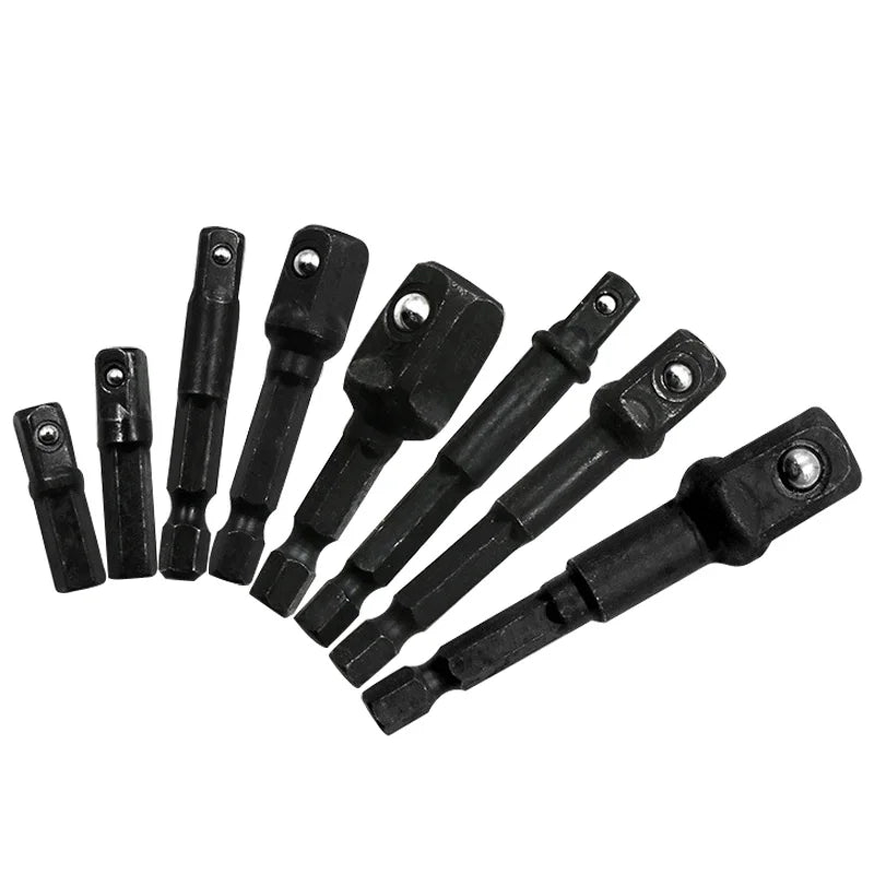 1/4 "3/8" 1/2 " Drill Socket Adapter Hex Shank Drill Bits Extension Rod Power Tool Accessories Impact Driver Socket Adapter