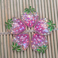 Luminous Kawaii Strawberry Glow Series Flat Back Resin DIY Scrapbooking Cabochons Embellishment Decoration Accessories