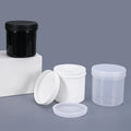 Custom 300ml Grease Small Wide Mouth clear Empty Plastic Cream Container Jar Sealing with Plastic Inner Cap and Screwing Lid