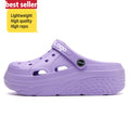 Women's Summer EVA Gardening Clogs Platform Thick Bottom Breathable Non-slip Casual Sandals Outdoor Fashion Beach Women's Shoes