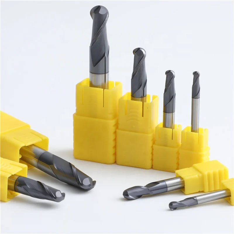 MTS Wholesale Cheap 2 Flutes Hrc 60 Ball Endmill Cnc Carbide Ball Nose End Mill
