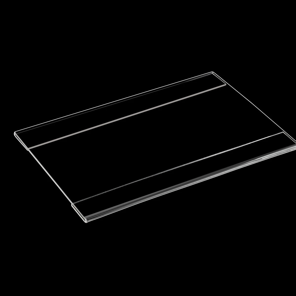 Acrylic Large Modern Data Strip Tag Plastic Holder Sustainable Display Digital for Bakery Shelves