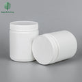 High Quality Food Grade White Round Shape 500ml HDPE Plastic Nutrition Powder Container Packaging Protein Powder Jar with Lid