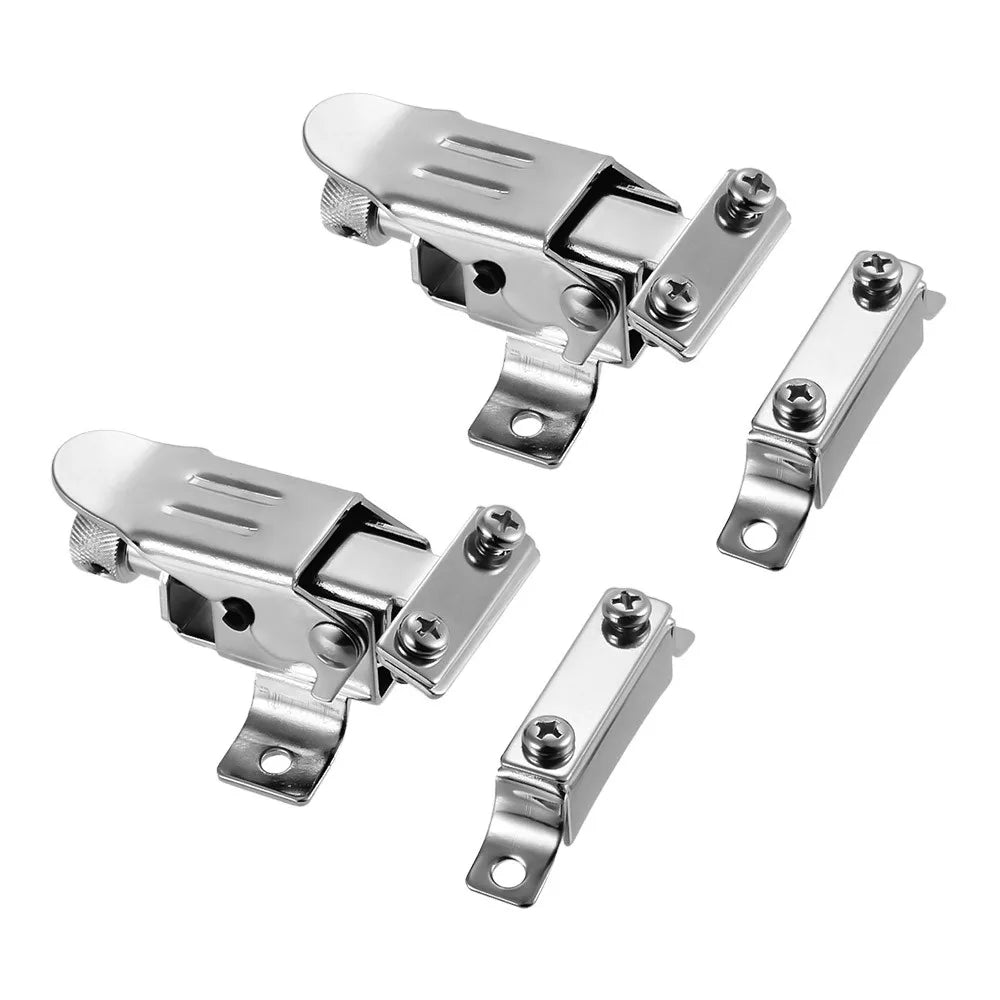 Silver Snare Drum Wire Strainer Regulator Throw Off Butt End Set Drum Set Parts Accessories Replacement 2 Sets/Pack