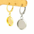Factory Price Stainless Steel Earring Clip French Kidney Ear Wire Loop Making Hook Earring Clip Backs of Earring Findings
