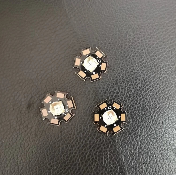 9W High Power Blue Led Chips 120-140lm 90degree Factory