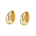 Hot Sale Fashion Jewelry 925 Sterling Silver Earring Star Light Zircon Gold Plated Hoop Earrings for Women