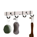 Durable Stainless Steel 304 Silver Multifunctional Screw-in Wall Mounted Coat Rack Hook 4 Hooks Clothing Factory Wholesale Low