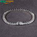 Pass Diamond Tester D Color VVS1 Moissanite Tennis Bracelet 925 Sterling Silver Jewelry Mossanite Fashion Bracelet for Men Women