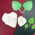 YS Palm Leaf-Shape Cookies Pudding Sugar Mould Cake Hard DIY Chocolate Silicone Decor Fan Playing Leaf Fondant Decorating Tools