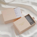 PandaSew Custom Logo Luxury Jewelry Box with Sponge Cardboard Paper Bracelet Necklace Jewelry Packaging Box