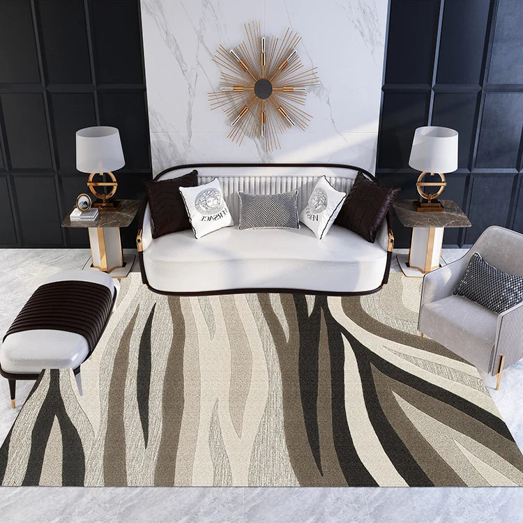 Fashion 3d Printed Wavy Carpet Big Polyester for Living Room Size 2*3m Cheap Price