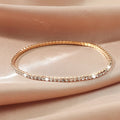Rinhoo 1Pieces of Ladies Transparent Shiny Crystal Bracelet 12 Colors Full Rhinestone Elastic Bracelet Women Wristband Bracelet