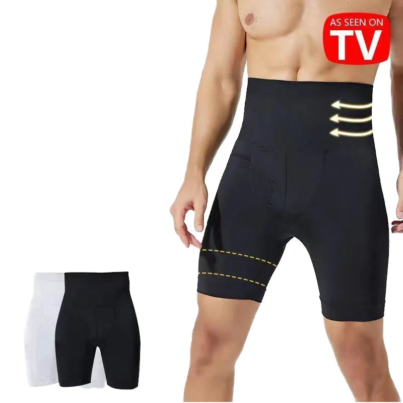 Directly Supplied by the Manufacturer Men's High-waisted Solid-color Breathable and Elastic Slimming Pants.