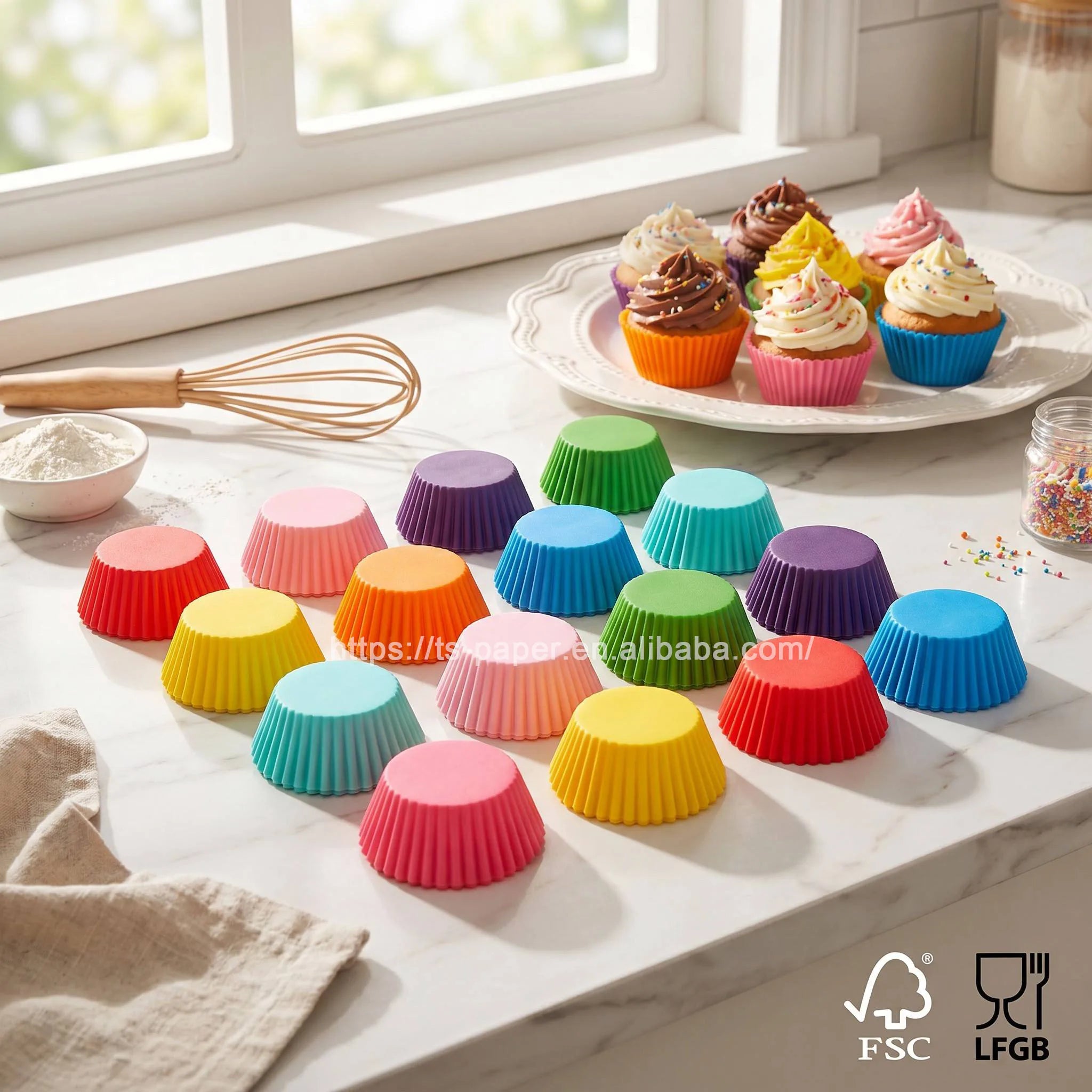 100 Pcs FSC Certificate Best Selling 11cm Cupcake Liners Baking Cups Muffin Paper Cup Cake Tools