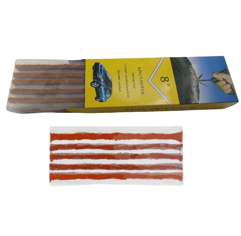 Tire Puncture Repair Strips Adhesive Seal Chain Tire Plugs Repair Strings Kit Bike Car Tire Puncture Repair Seals Strings