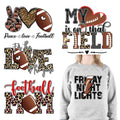 2022 Fashion Hot Selling Love Letter Football Mom Decal Rugby Football Sport Heat Transfer Label for T-shirt MOQ 5PCS