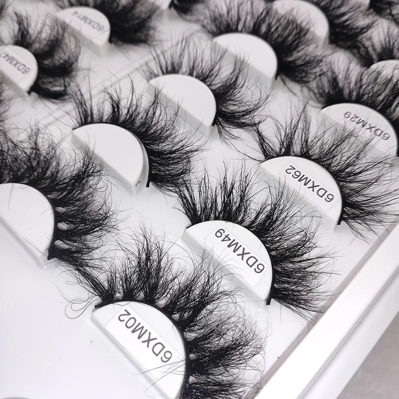 100% 3d 25mm 30mm Real Mink Fur Lashes Wholesale Natural Mink Eyelashes Full Strip Lashes