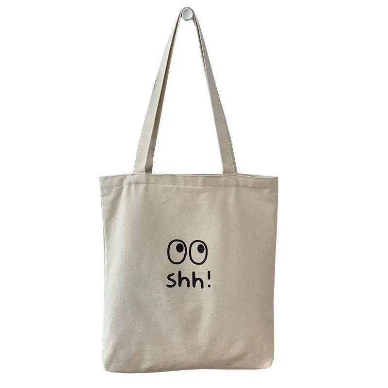 Factory Wholesale Customized Logo Printed Recycled Canvas Tote Shopping Bags