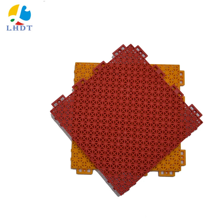 Outdoor Indoor Multi Gym Perforated Plastic Floor Sheet Plastic Deck Tiles  Sport Tile