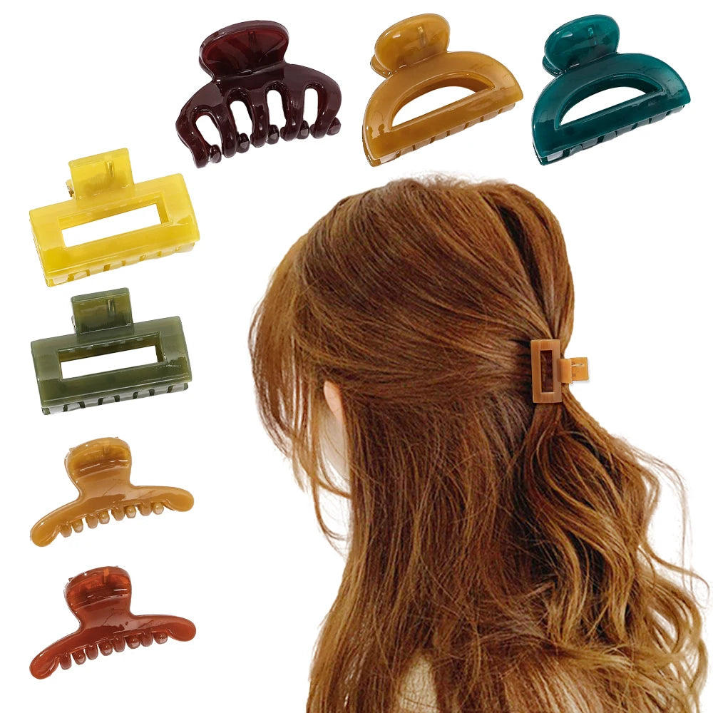 2022 Mini 4CM Candy Jelly Style Plastic Resin Hair Claw Clips Cute Mini Hair Accessories for Girls