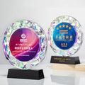 Customized K9 New Creative Outstanding Employee Awards Colorful Crystal Trophy for Championship Competition Souvenirs Engraving